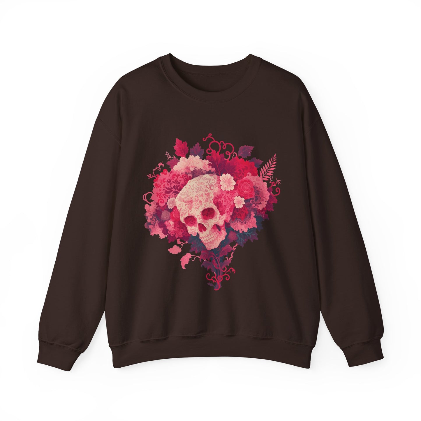 Skull Bouquet Unisex Heavy Blend™ Crewneck Sweatshirt