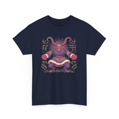 Season's Beatings (Krampus) Unisex Heavy Cotton Tee