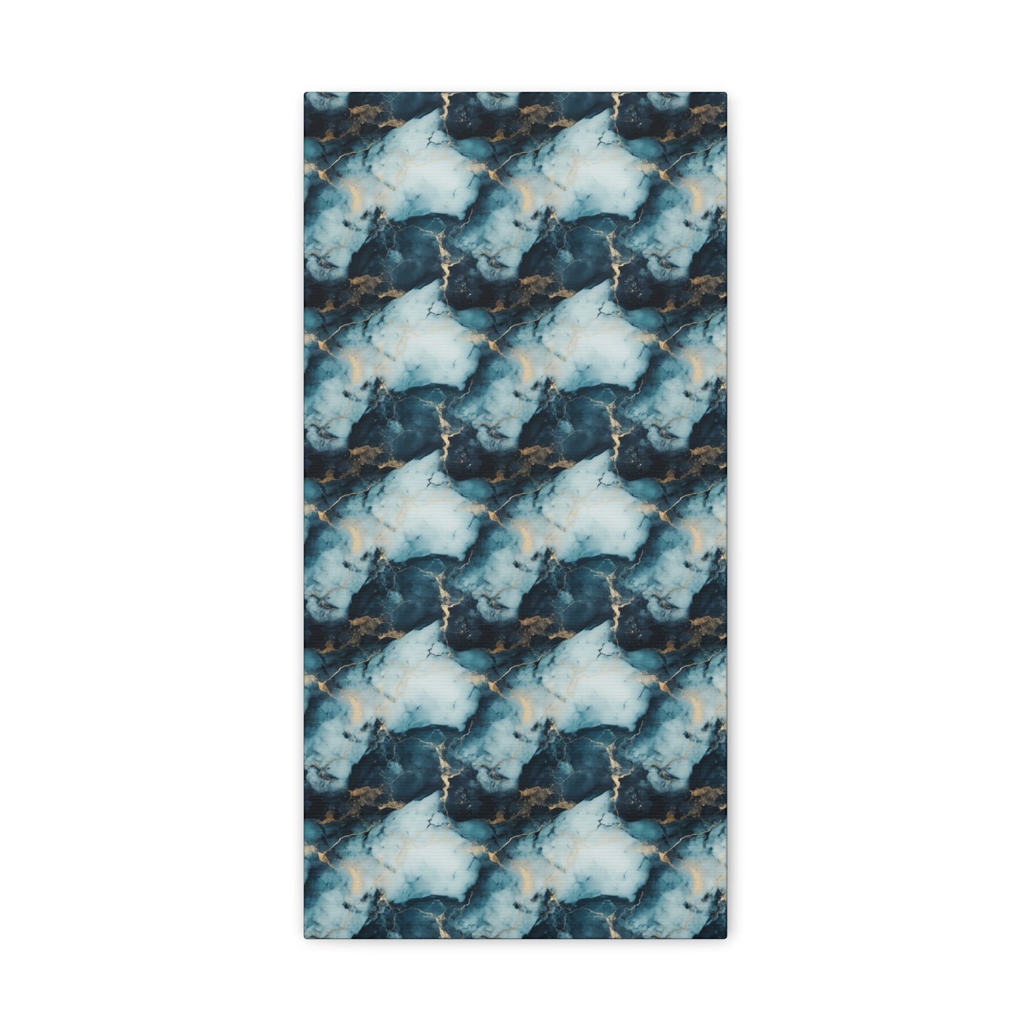 Cool Blue Marble Canvas Gallery Wrap