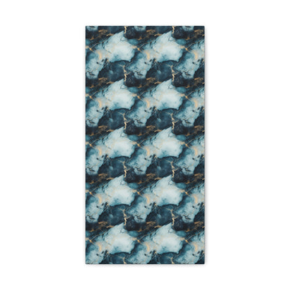Cool Blue Marble Canvas Gallery Wrap