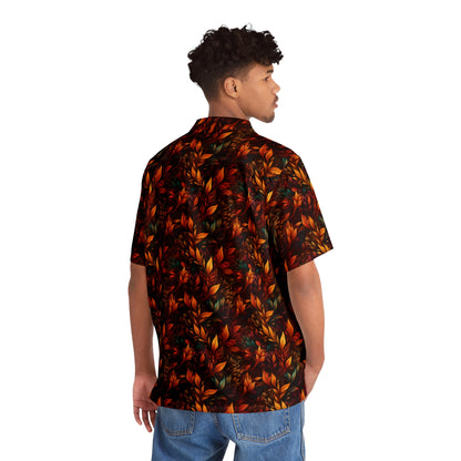 Fall Leaves Men's Hawaiian Shirt (AOP)