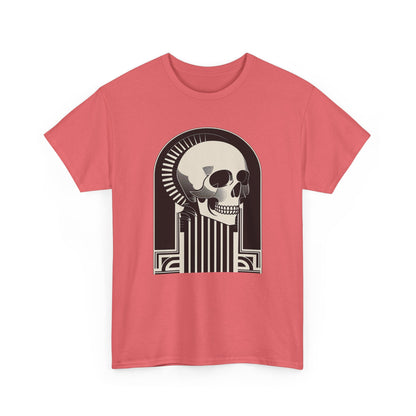 Art Deco Skull Unisex Heavy Cotton Tee