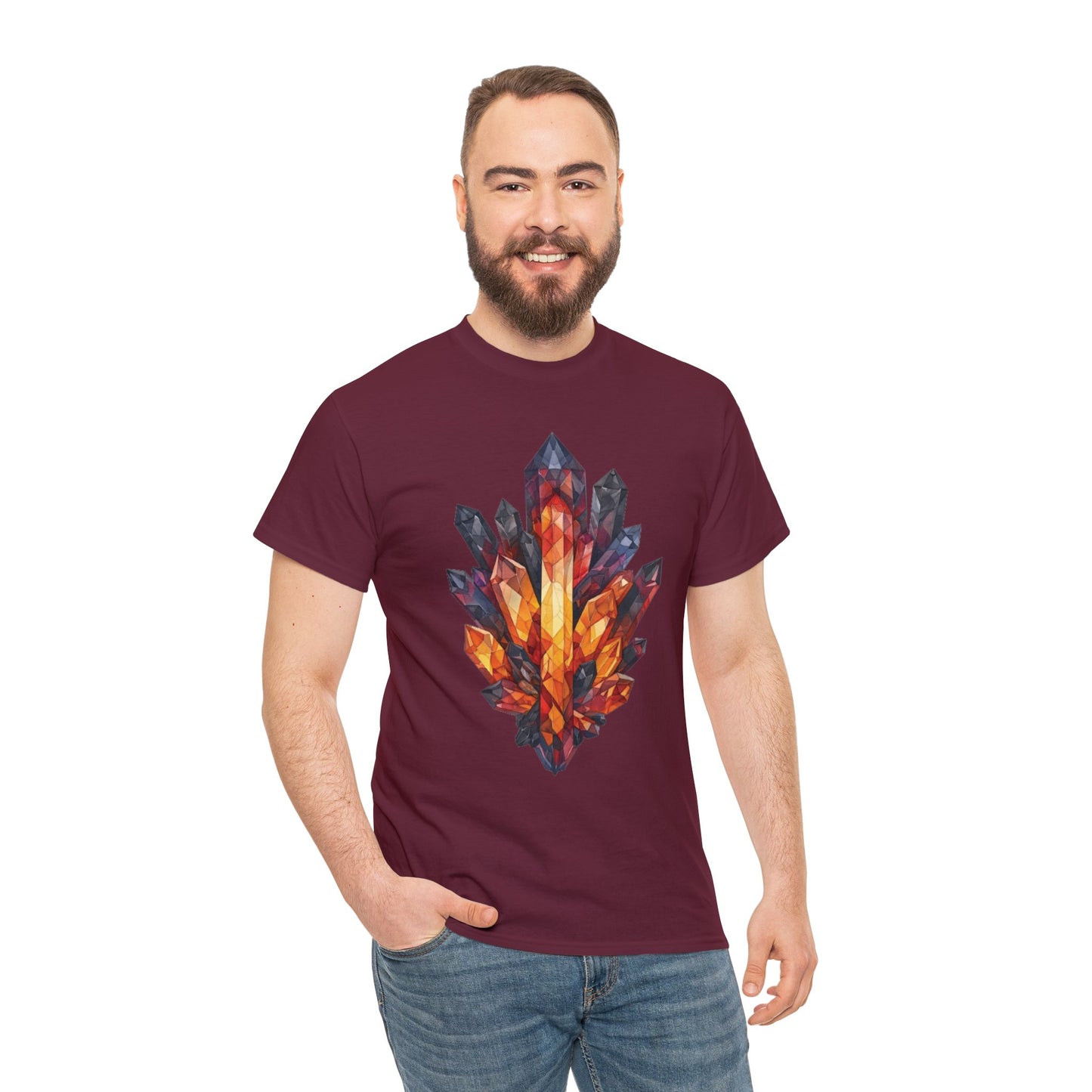 Volcanic Crystal Cluster Unisex Heavy Cotton Tee