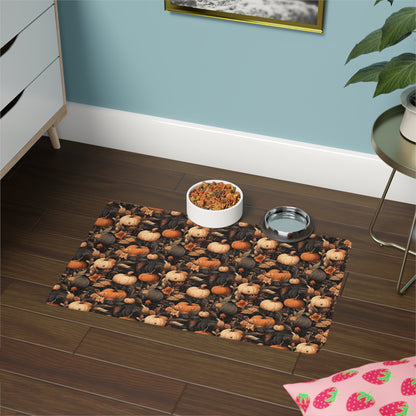 Pumpkin Harvest Pet Food Mat (12x18)