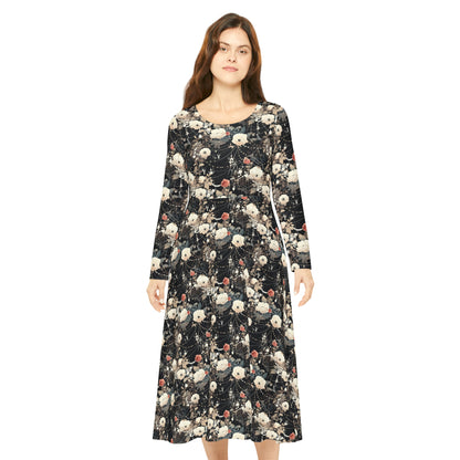 Shimmerweb Women's Long Sleeve Dance Dress (AOP)
