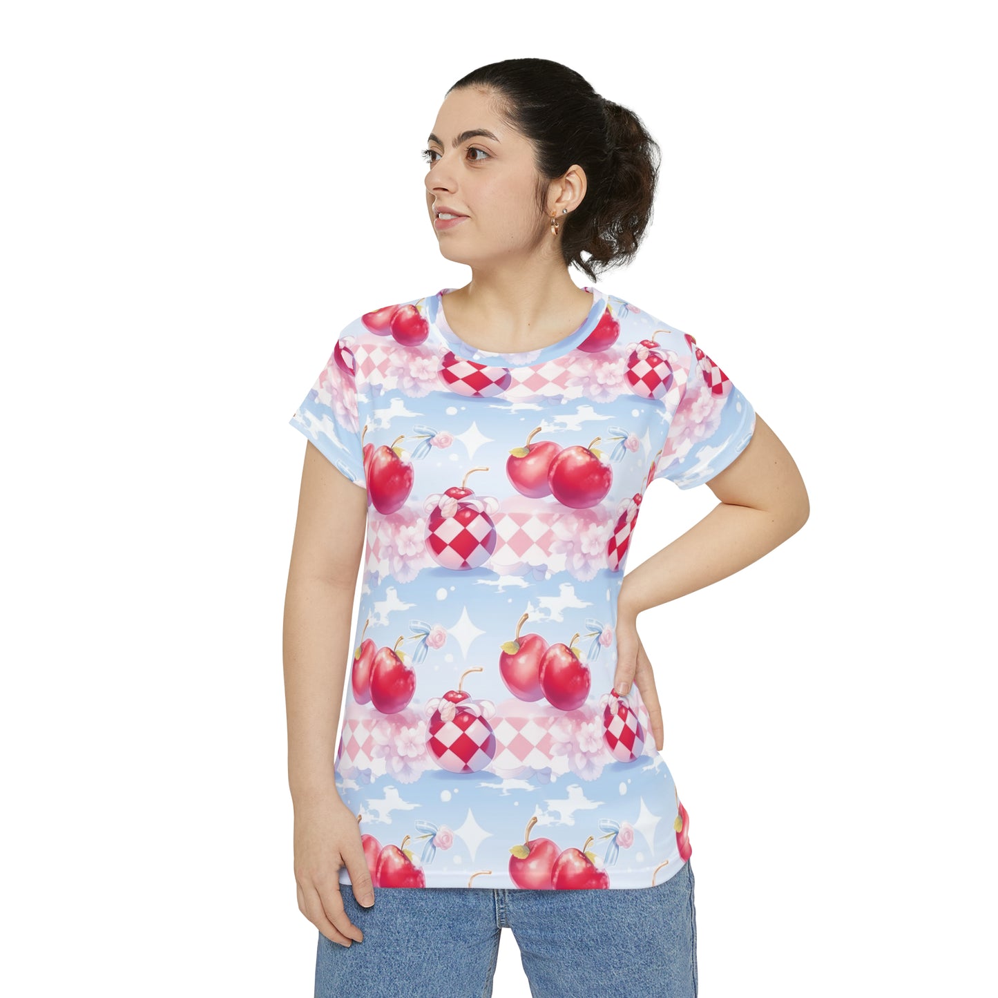 Apple Bapple Women's Short Sleeve Shirt (AOP)