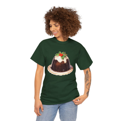 Christmas Pudding Unisex Heavy Cotton Tee