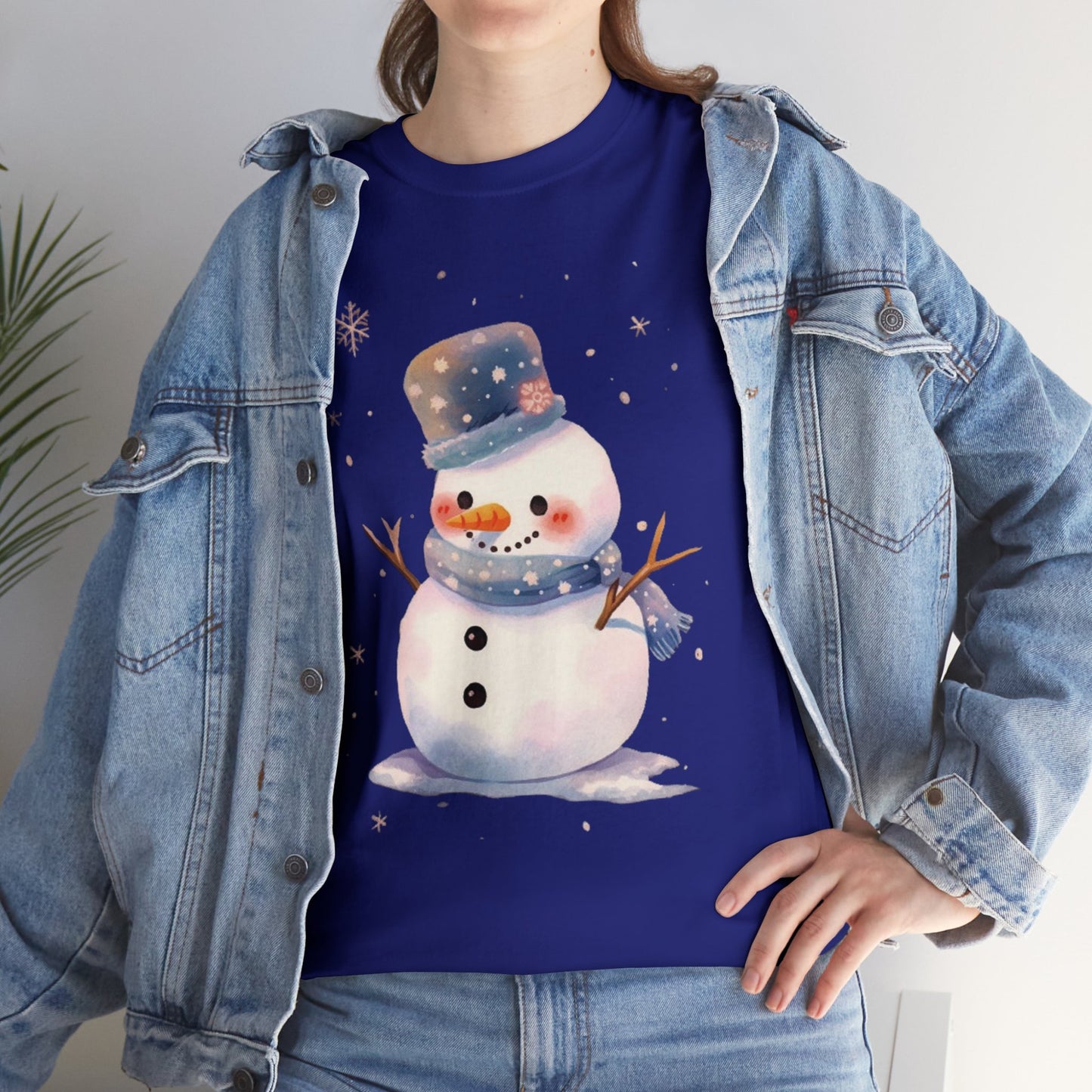 Snowman Unisex Heavy Cotton Tee