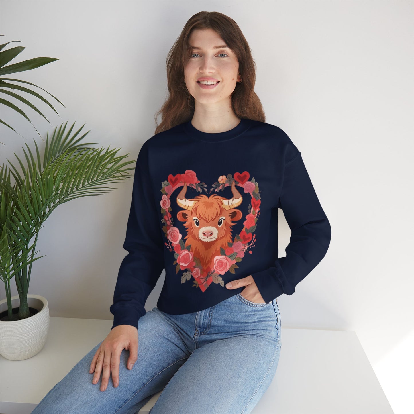 Moo Moo Love Unisex Heavy Blend™ Crewneck Sweatshirt