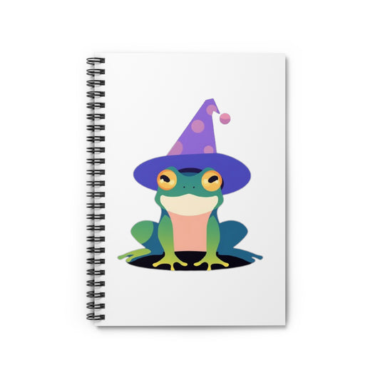 Wizard Frog Spiral Notebook - Ruled Line