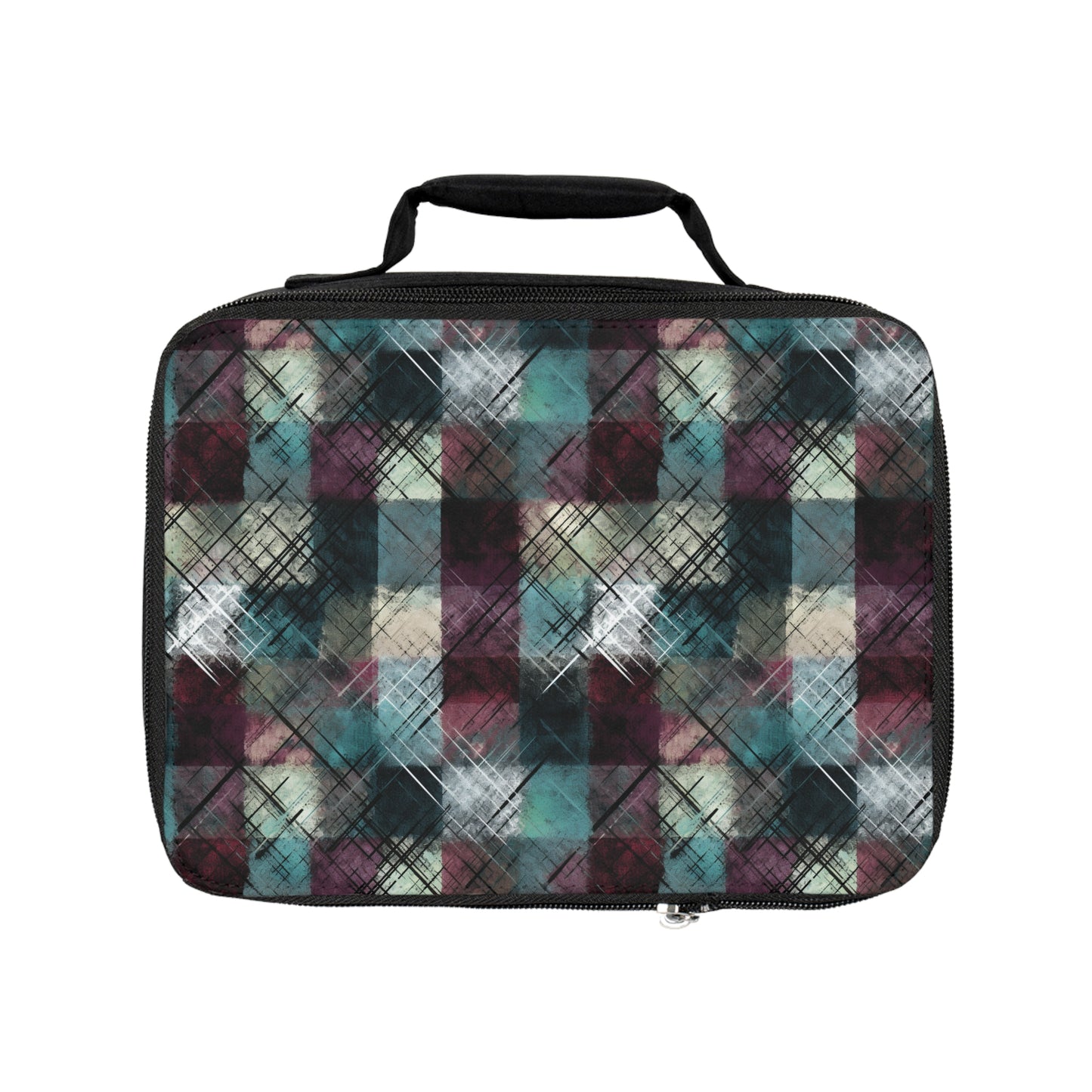 Grunge Plaid Lunch Bag