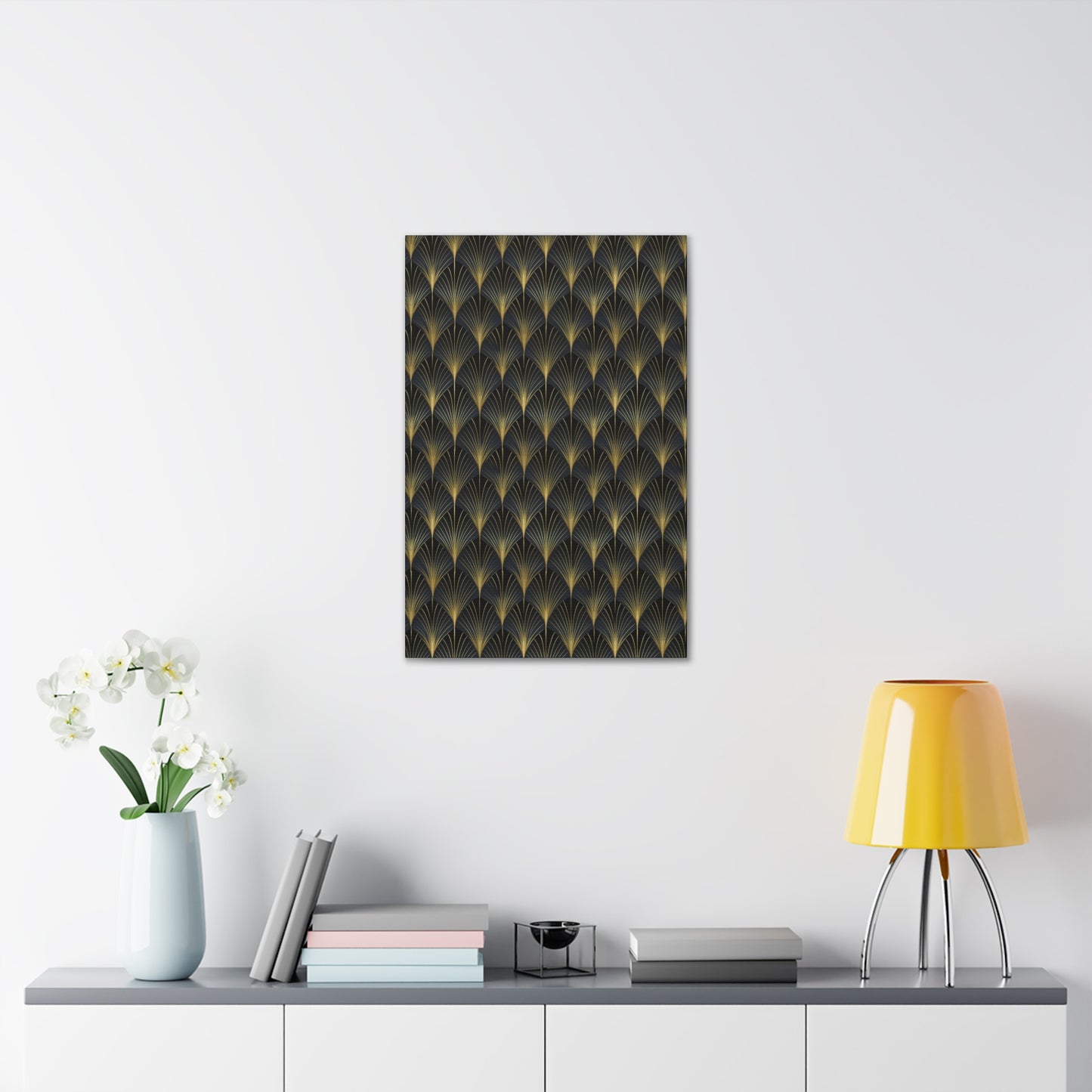 Art Deco Fans Canvas Gallery Wrap