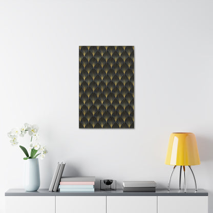 Art Deco Fans Canvas Gallery Wrap