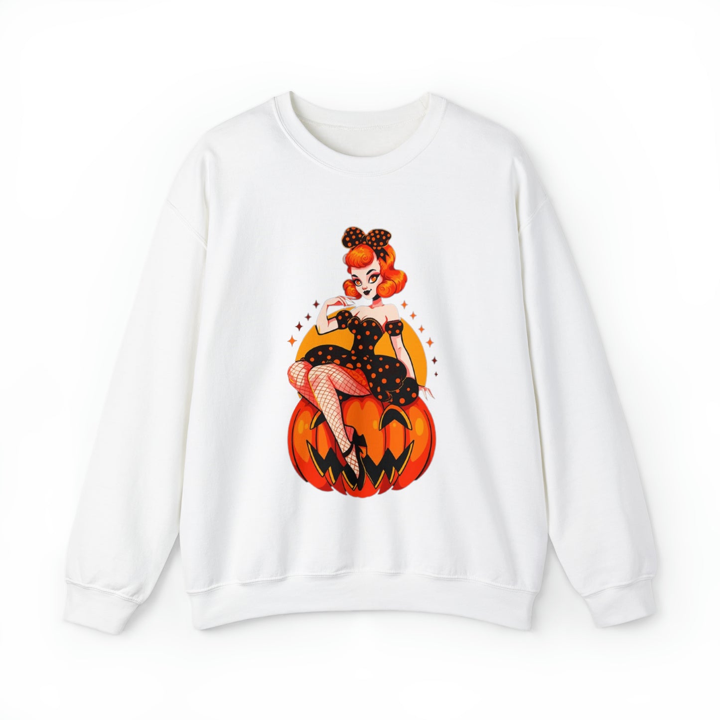 Pumpkin Pinup Unisex Heavy Blend™ Crewneck Sweatshirt