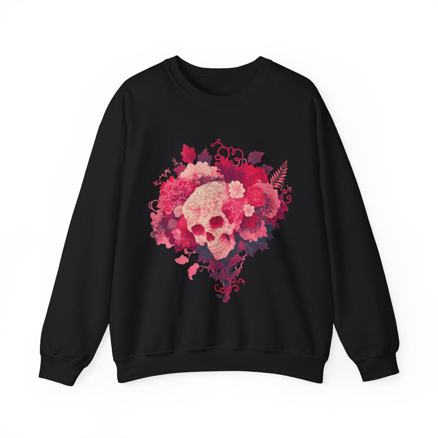 Skull Bouquet Unisex Heavy Blend™ Crewneck Sweatshirt