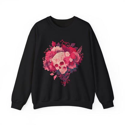 Skull Bouquet Unisex Heavy Blend™ Crewneck Sweatshirt