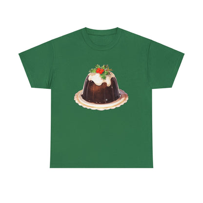 Christmas Pudding Unisex Heavy Cotton Tee