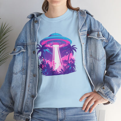 Tropical UFO Unisex Heavy Cotton Tee