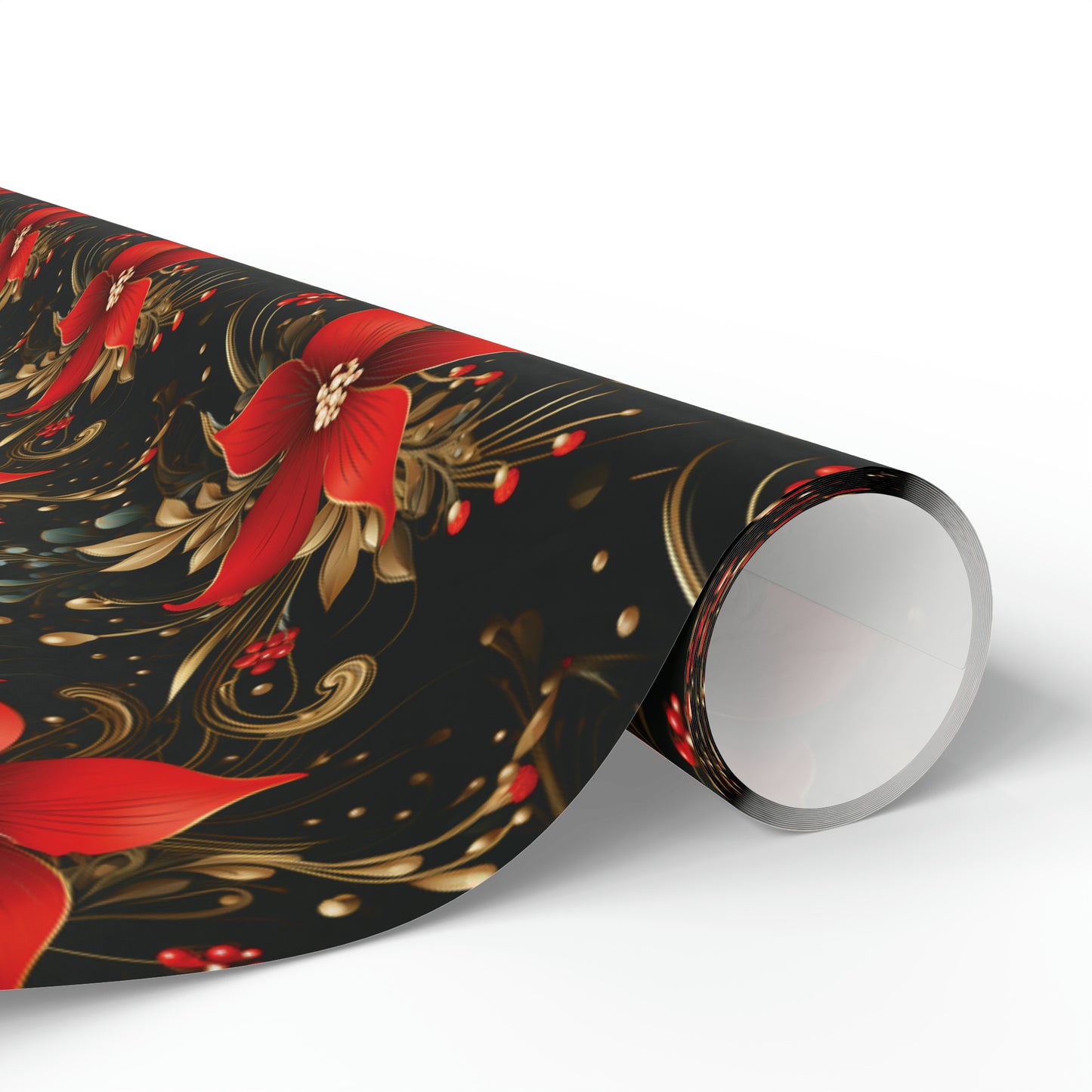 Pretty Poinsettias Wrapping Papers
