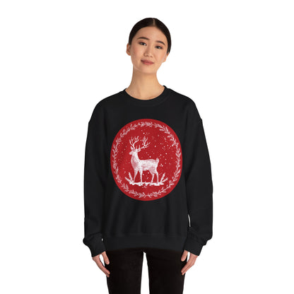 Rustic Deer Unisex Heavy Blend™ Crewneck Sweatshirt