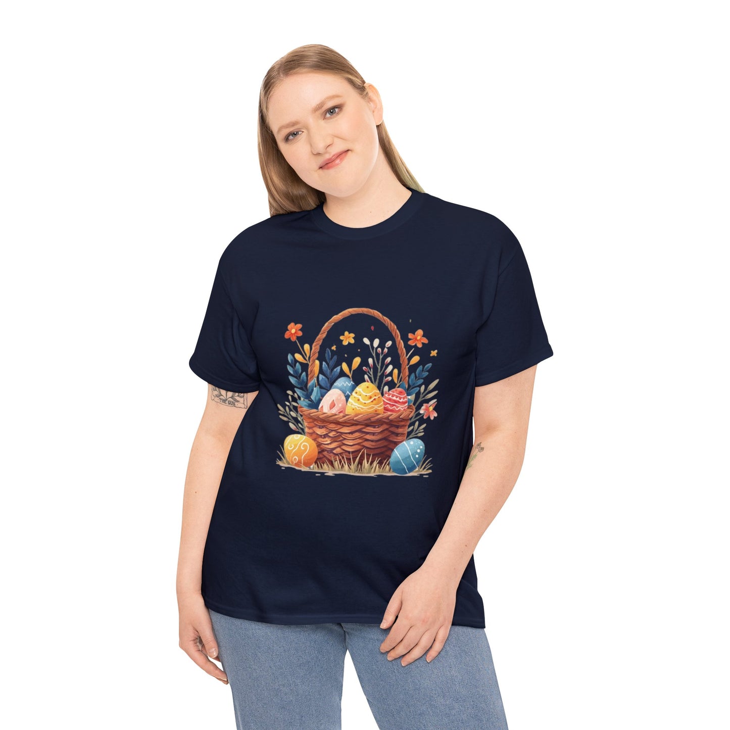Easter Basket Unisex Heavy Cotton Tee