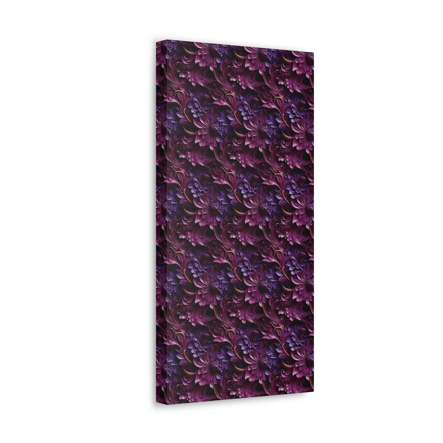 Purple Florals Canvas Gallery Wrap
