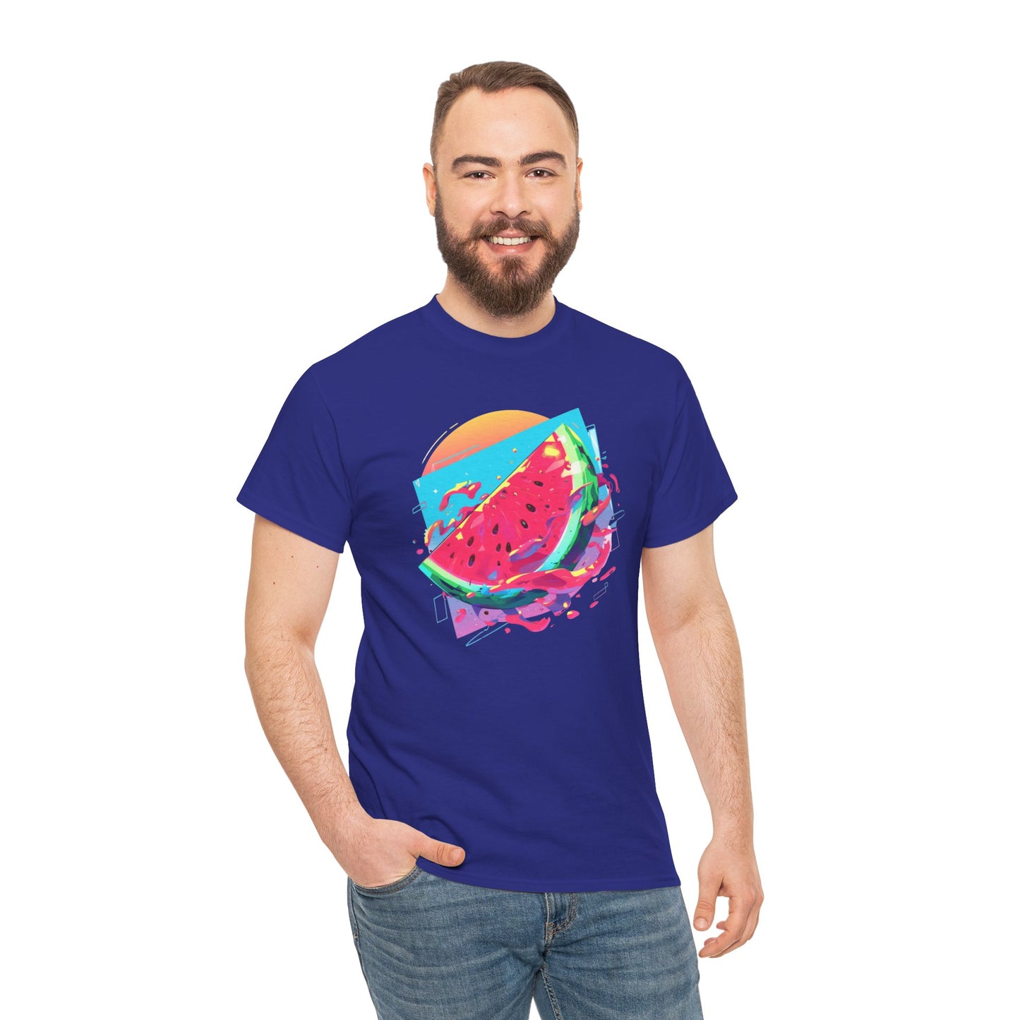 Summer Watermelon Unisex Heavy Cotton Tee