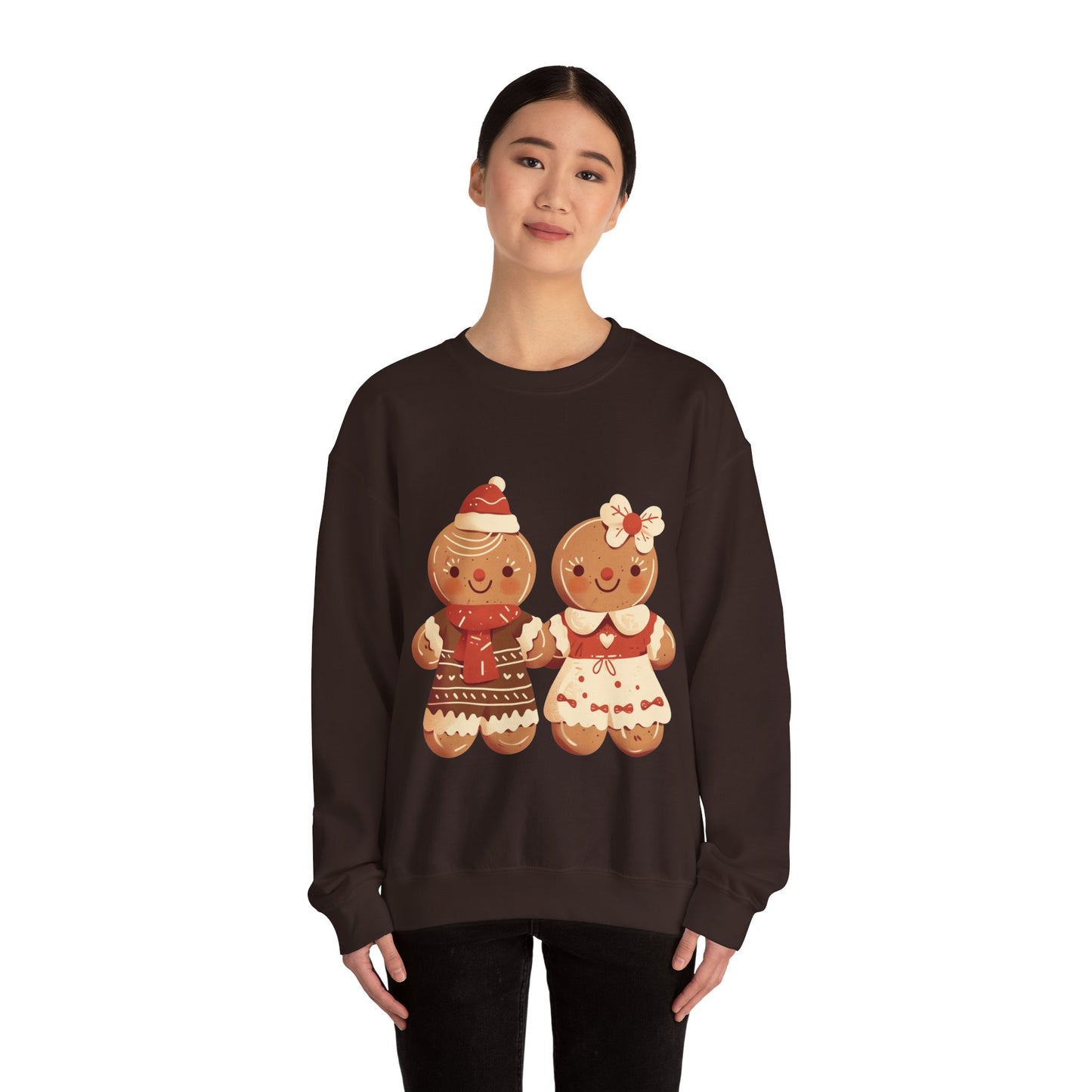 Gingerbread Couple Unisex Heavy Blend™ Crewneck Sweatshirt