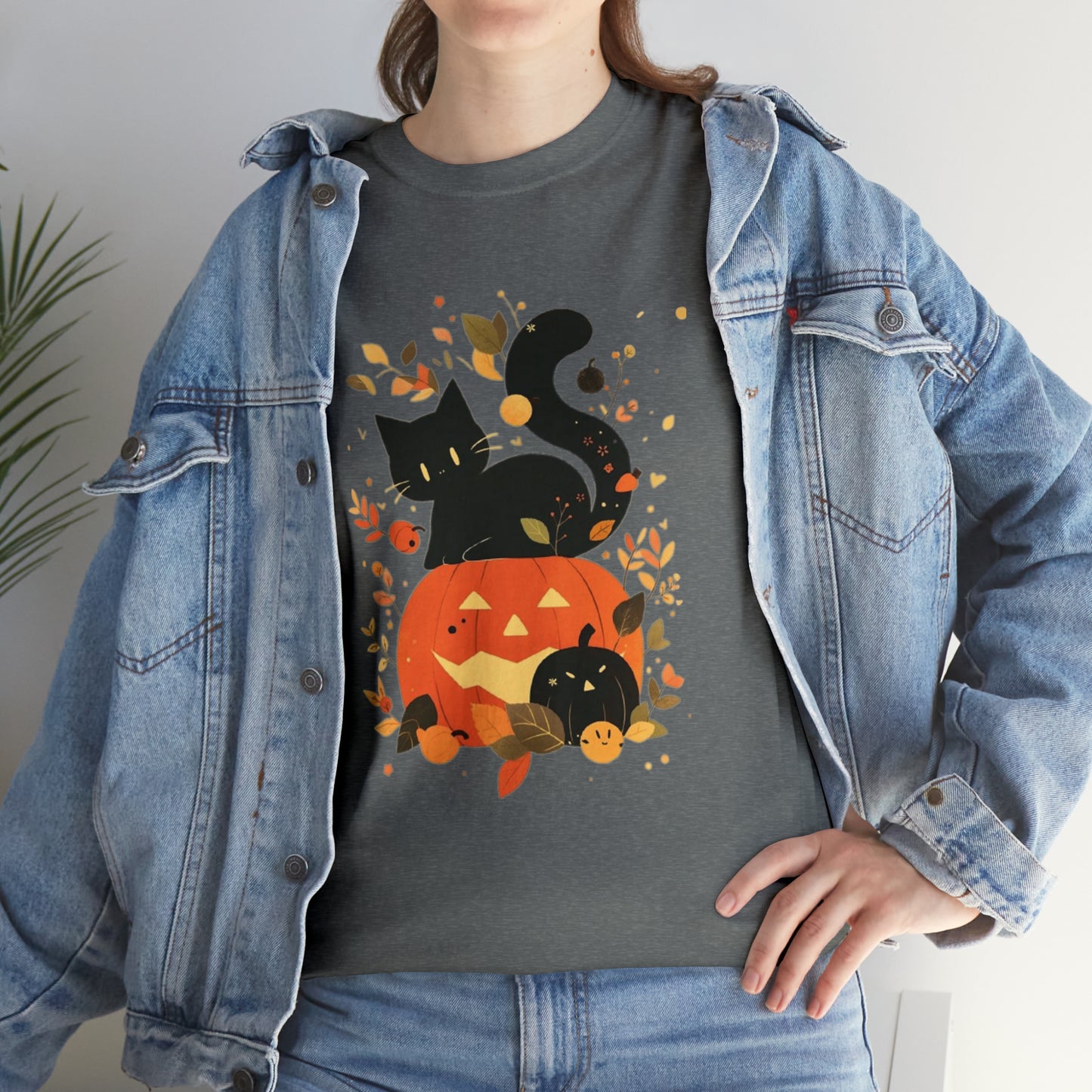Spooky Kitty Unisex Heavy Cotton Tee