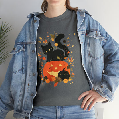 Spooky Kitty Unisex Heavy Cotton Tee