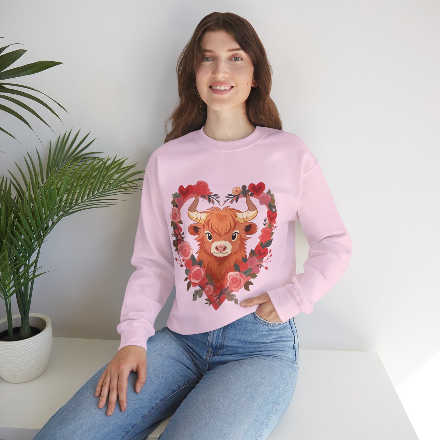 Moo Moo Love Unisex Heavy Blend™ Crewneck Sweatshirt