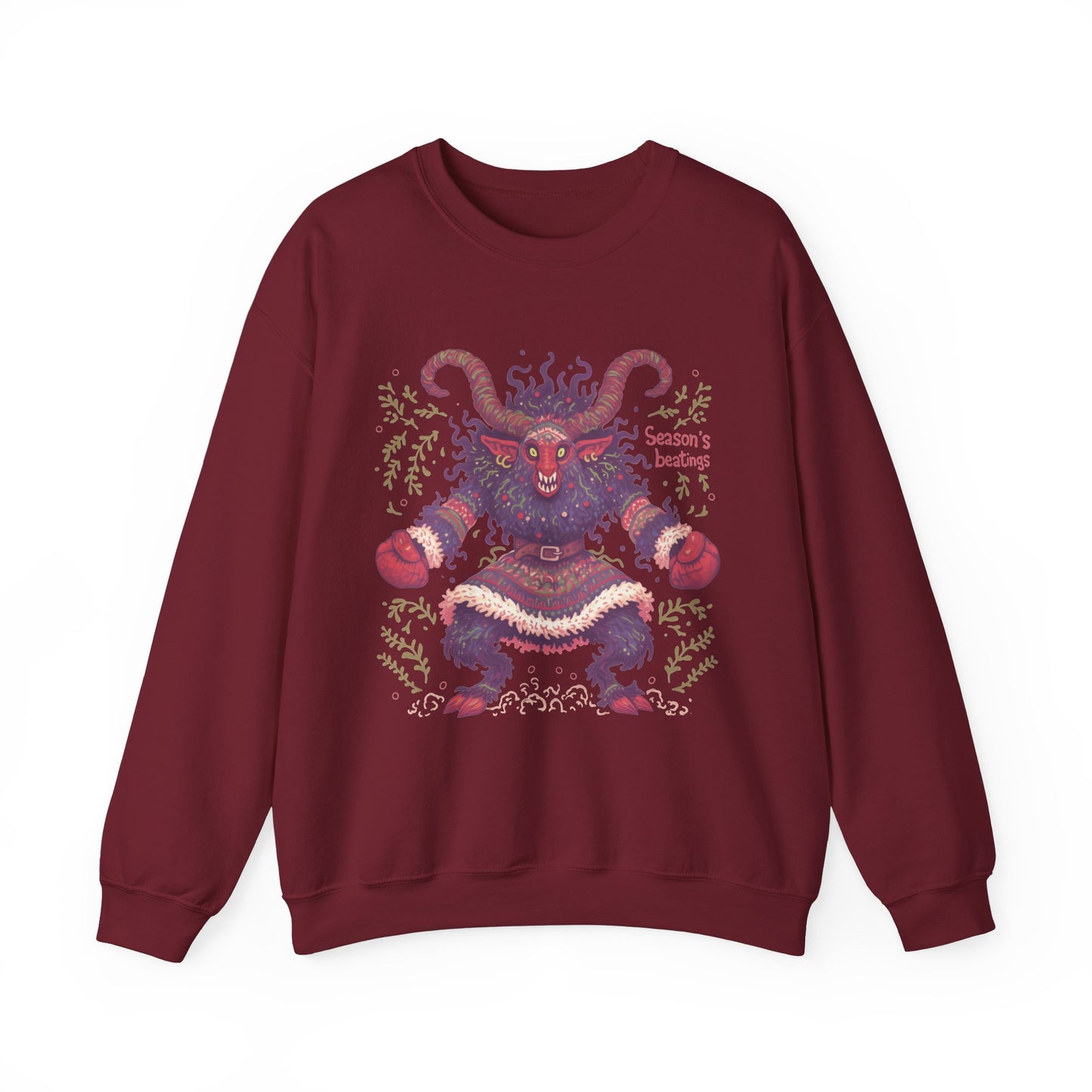 Season's Beatings (Krampus) Unisex Heavy Blend™ Crewneck Sweatshirt