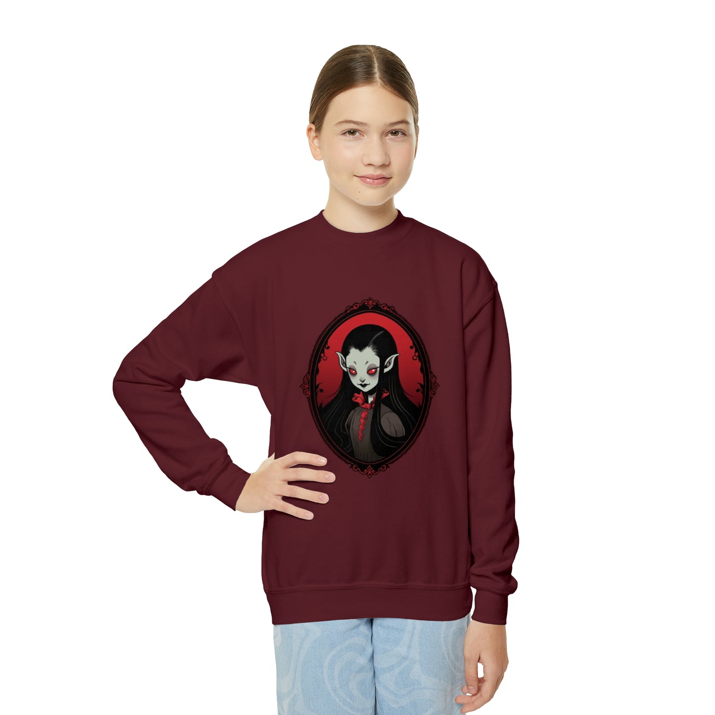 Cameo Vamp Youth Crewneck Sweatshirt