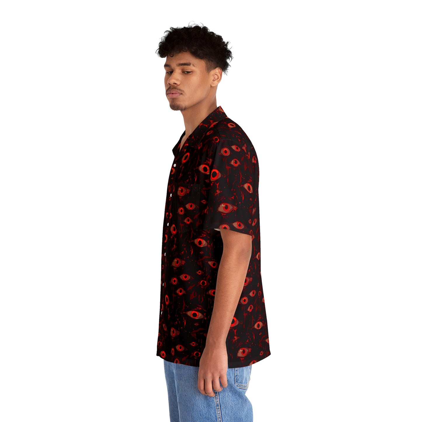 Watcher Men's Hawaiian Shirt (AOP)