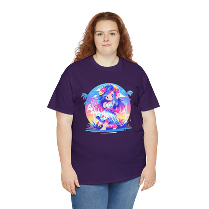 Hula Girl Unisex Heavy Cotton Tee