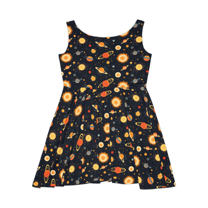 Spacing Out Women's Skater Dress (AOP)