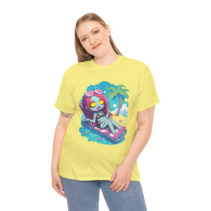 Beach Babe Zombie Unisex Heavy Cotton Tee