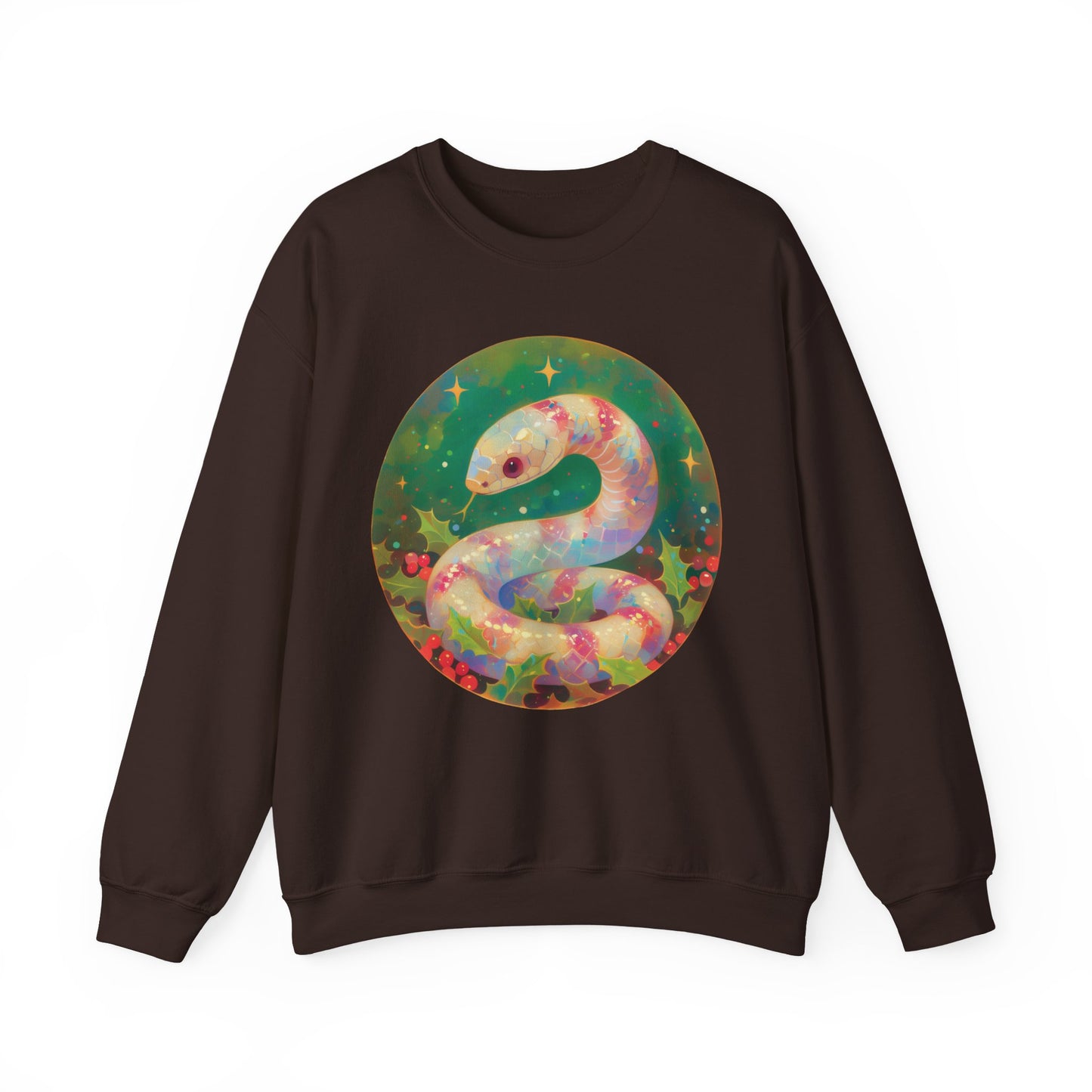Candy Stripe Snake Unisex Heavy Blend™ Crewneck Sweatshirt