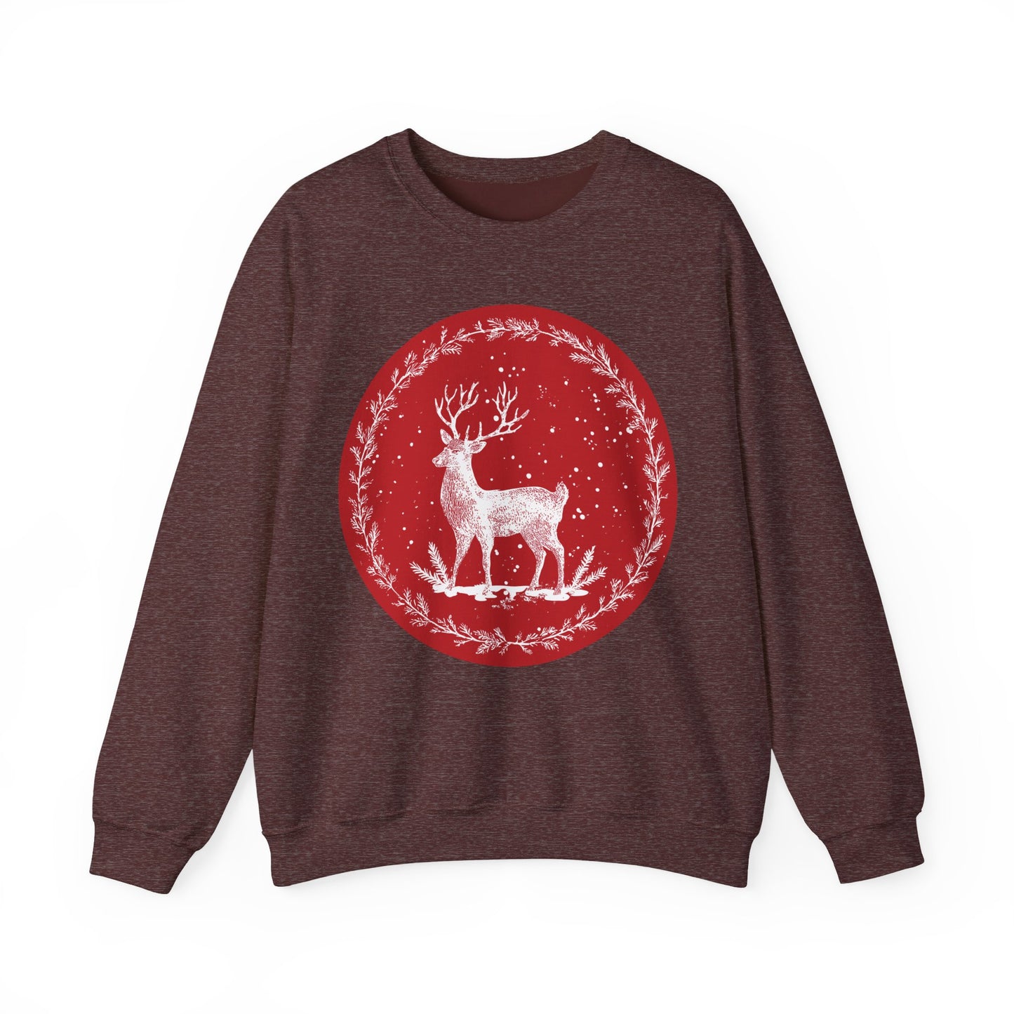 Rustic Deer Unisex Heavy Blend™ Crewneck Sweatshirt