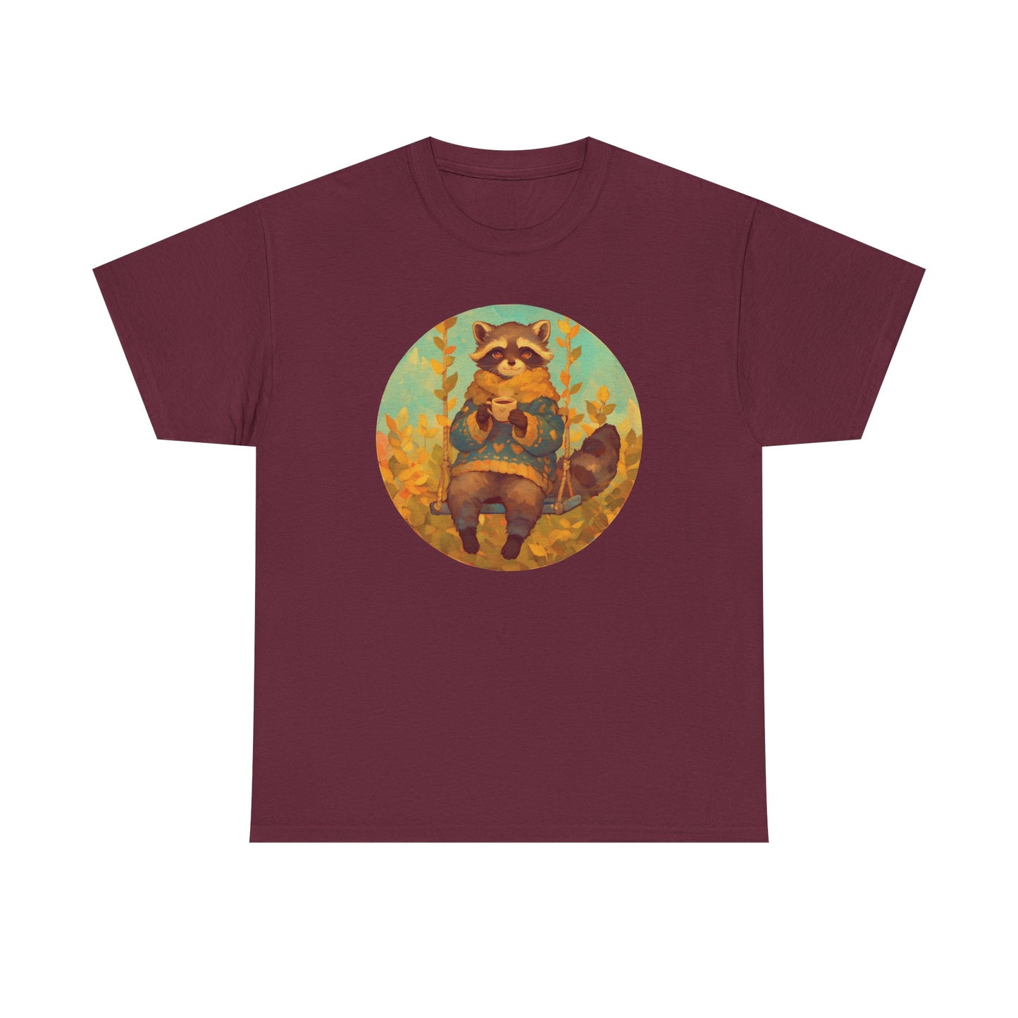 Cocoa Raccoon Unisex Heavy Cotton Tee