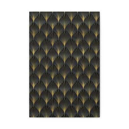 Art Deco Fans Canvas Gallery Wrap