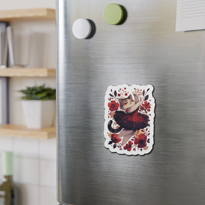 Ballet Cat Die-Cut Magnets