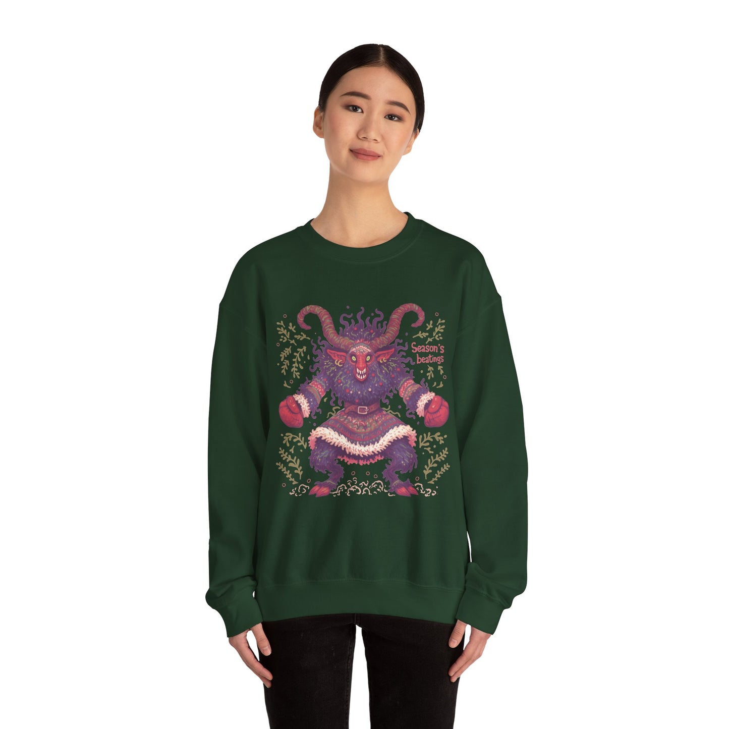 Season's Beatings (Krampus) Unisex Heavy Blend™ Crewneck Sweatshirt