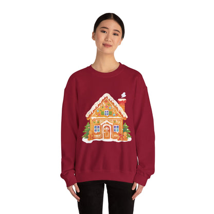 Gingerbread House Unisex Heavy Blend™ Crewneck Sweatshirt