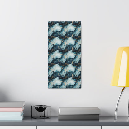 Cool Blue Marble Canvas Gallery Wrap