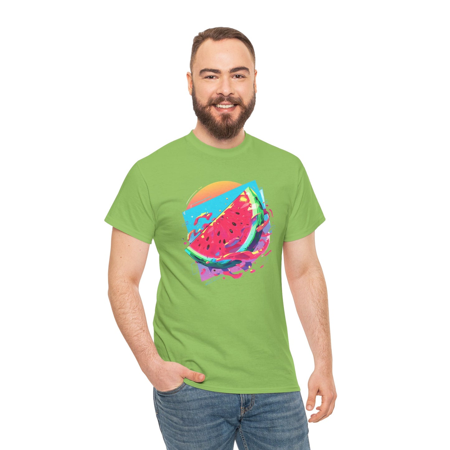 Summer Watermelon Unisex Heavy Cotton Tee