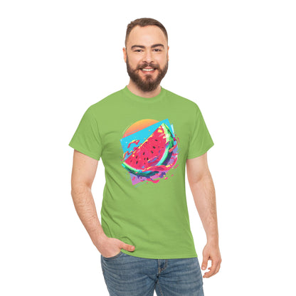 Summer Watermelon Unisex Heavy Cotton Tee