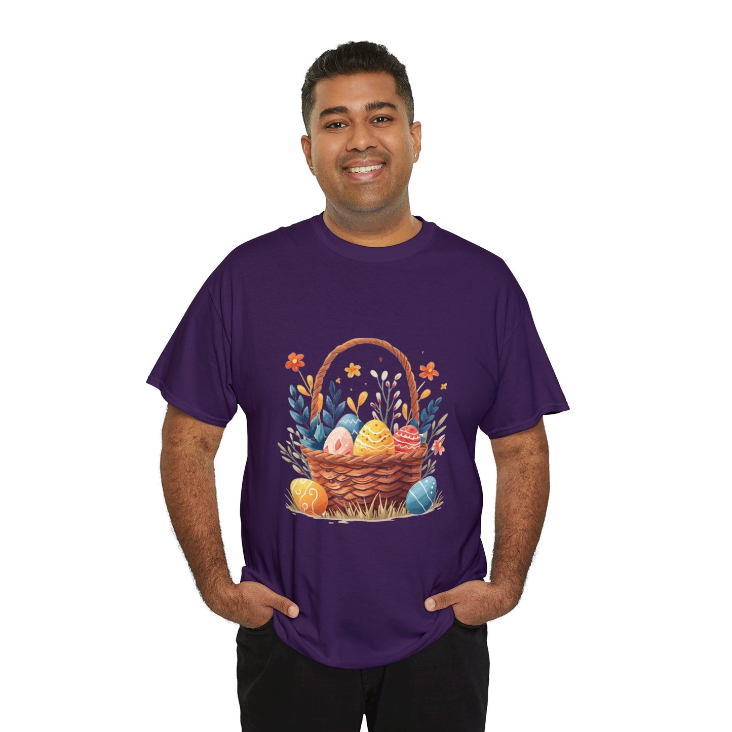 Easter Basket Unisex Heavy Cotton Tee