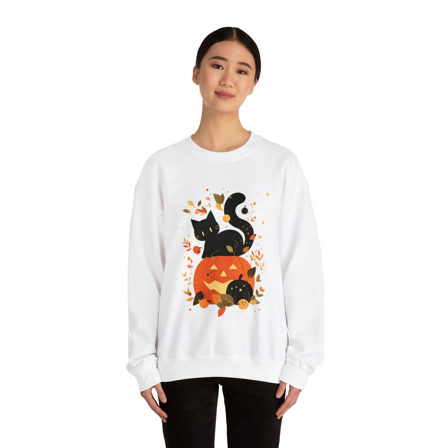 Spooky Kitty Unisex Heavy Blend™ Crewneck Sweatshirt
