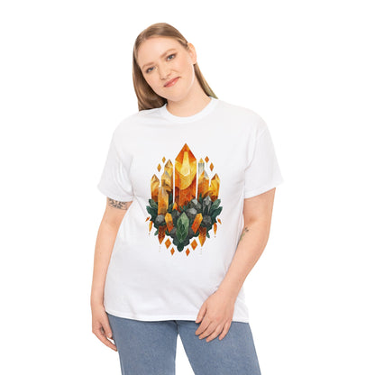 Earthen Crystal Cluster Unisex Heavy Cotton Tee